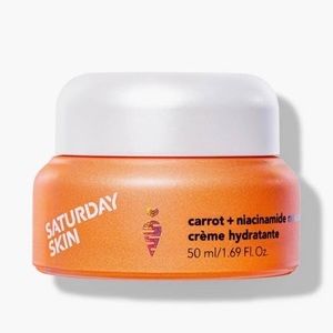 Saturday Skin carrot + Niacinamide Moisturizing Cream. Lotion, Hydrate, Firming